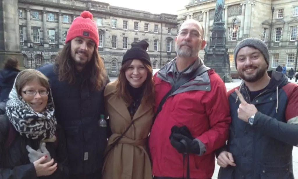 Ballantine’s team participating in a treasure hunt in Edinburgh, Scotland