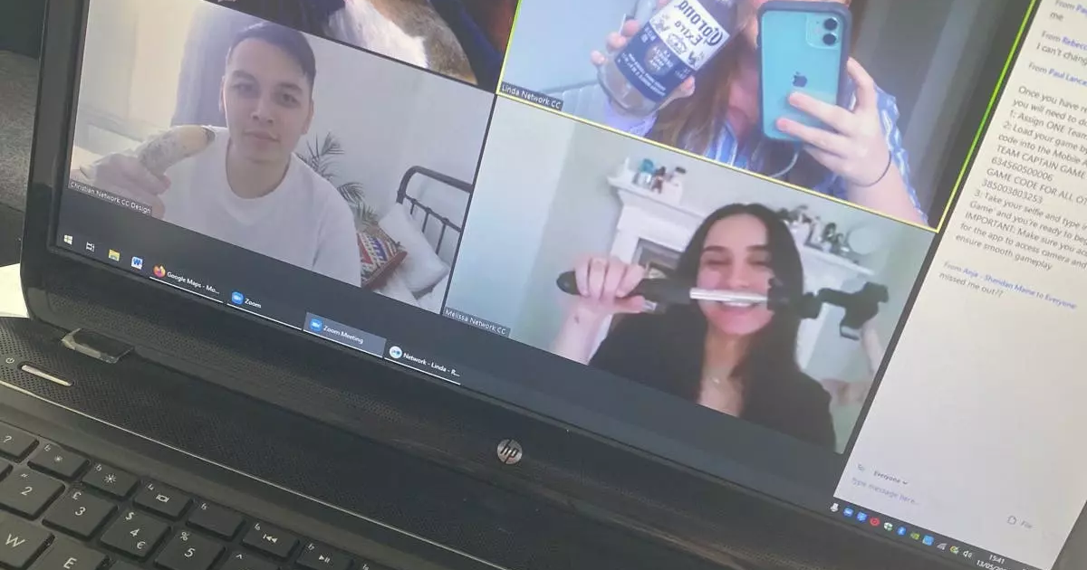 Network Career Consultants team participating in a virtual team building activity